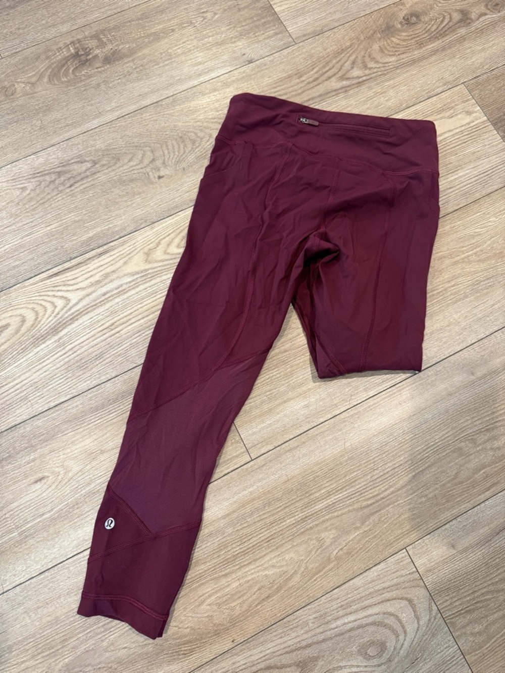 Lululemon Maroon Cropped Leggings